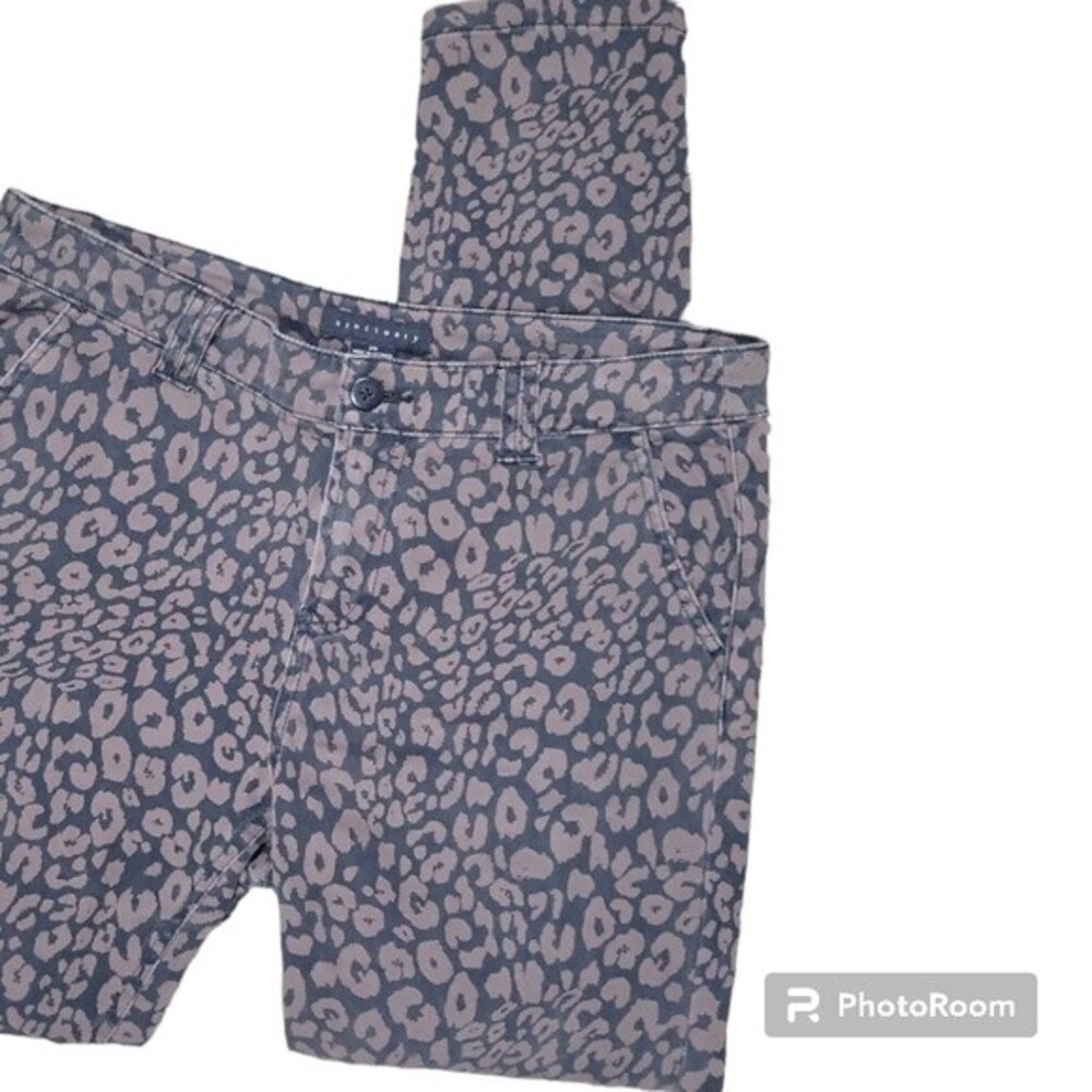 Sanctuary Leopard Print Jean Chino Pants - 29